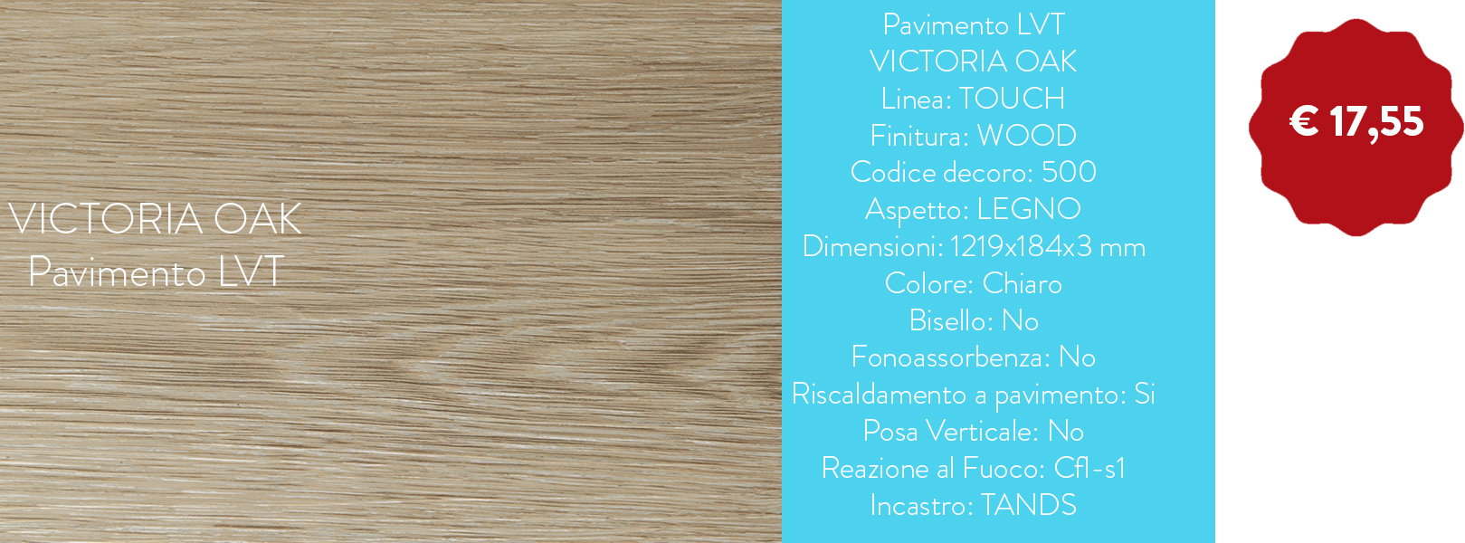 PAVIMENTO LVT TOUCH ADESIVIZZATO 