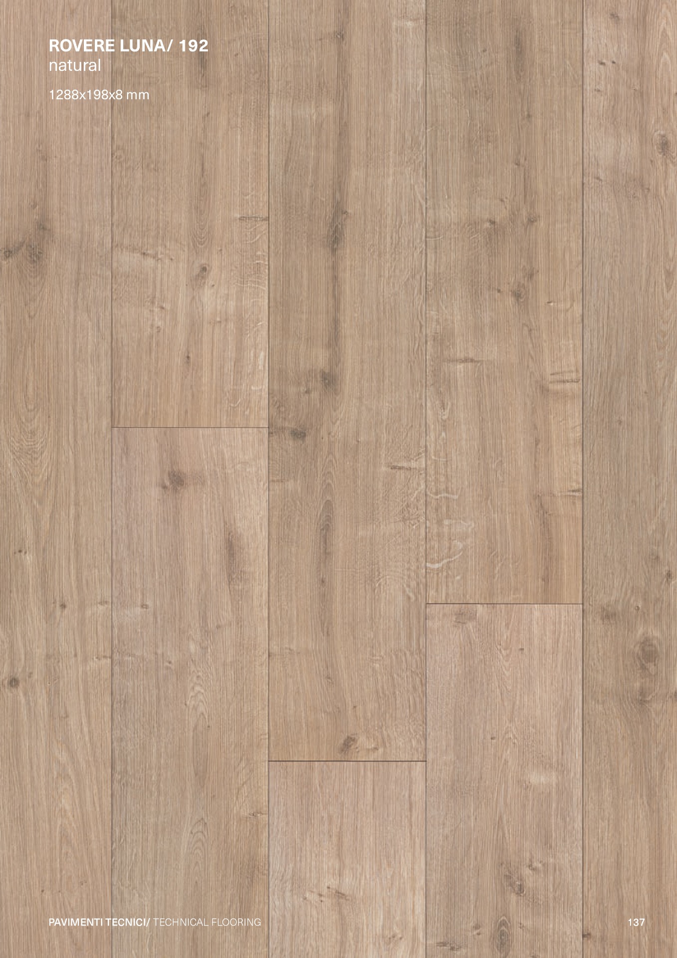 Laminato FACILE+ AC4 1288x198x8 mm - confezione: 10 - 2,550 mq