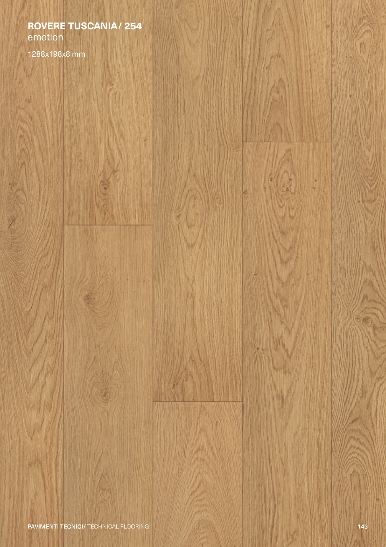 Laminato FACILE+ AC4 1288x198x8 mm - confezione: 10 - 2,550 mq