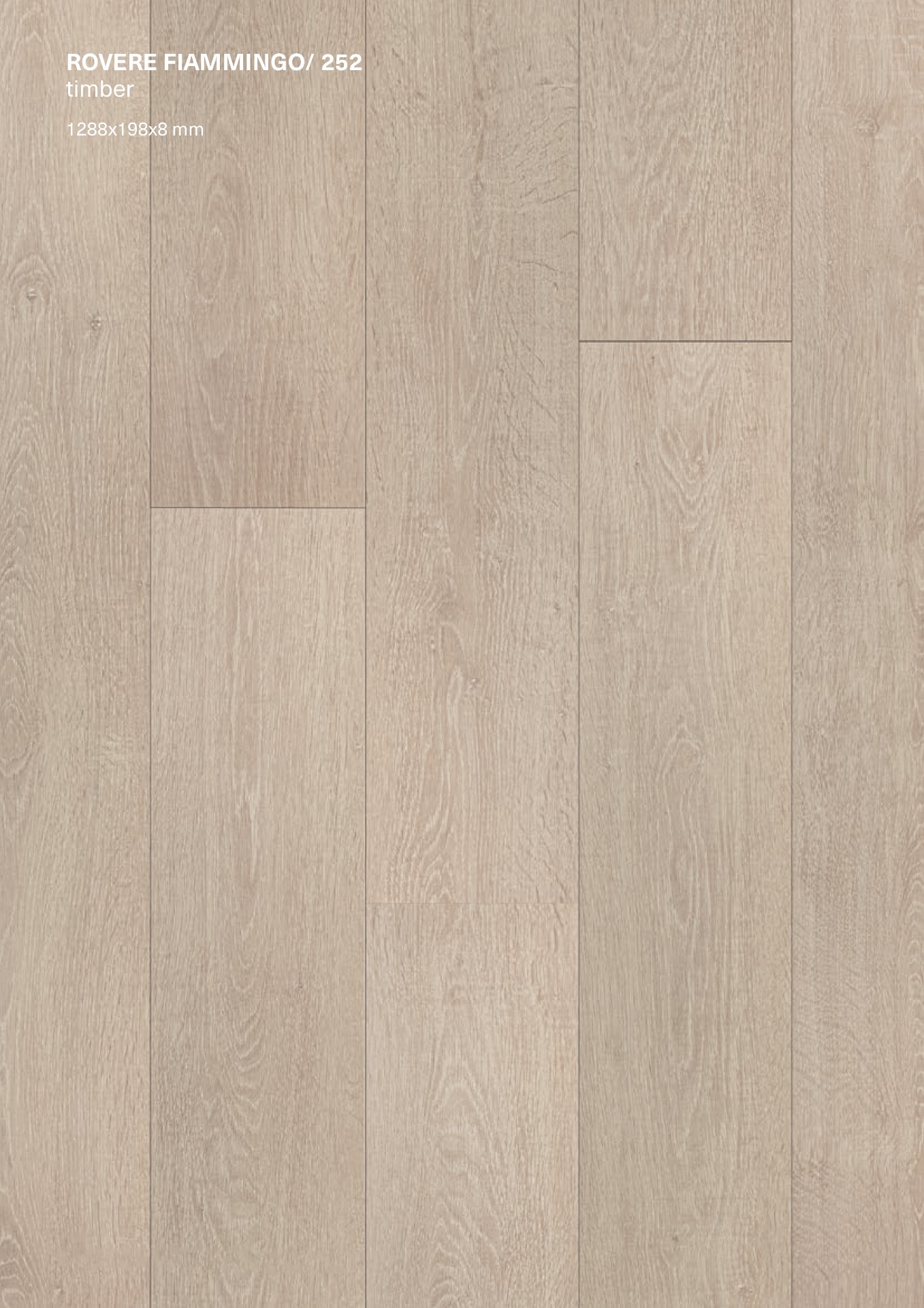 Laminato FACILE+ AC4  1288x198x8 mm - confezione:  10 - 2,550 mq