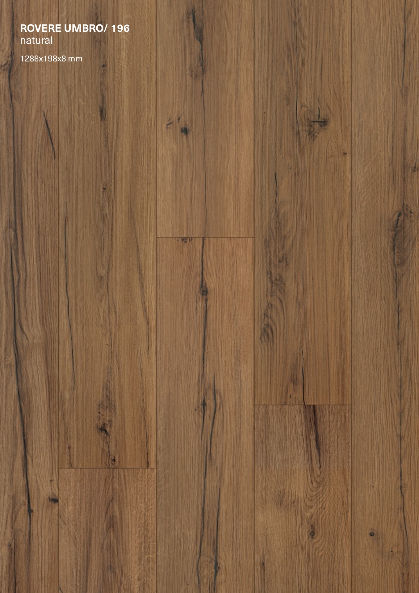 Laminato FACILE+ AC4 1288x198x8 mm - confezione: 10 - 2,550 mq
