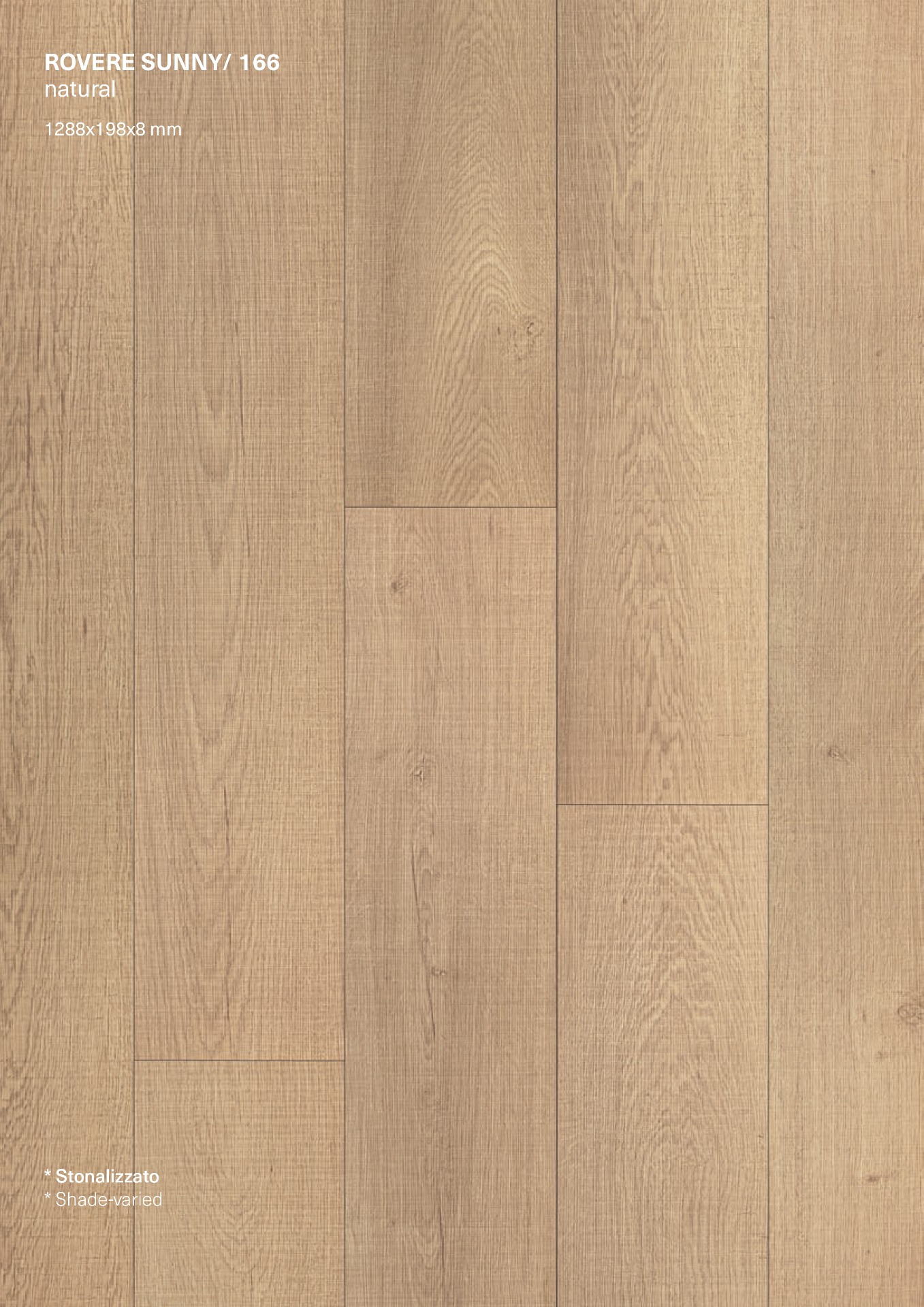 Laminato FACILE+ AC4 1288x198x8 mm - confezione: 10 - 2,550 mq