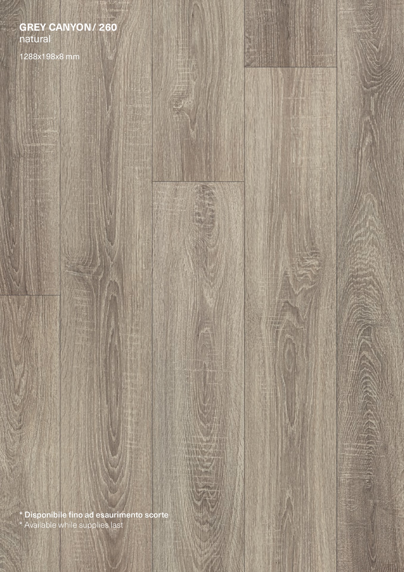 Laminato FACILE+ AC4  1288x198x8 mm - confezione:  10 - 2,550 mq